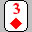 three of diamonds